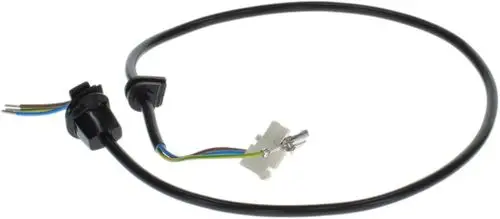Pumpenkabel von Bosch mit zwei Kabelanschlüssen. Ein Ende bietet einen Stecker, das andere eine Verbindung zu einer weißen Anschlussbuchse. Kabel in schwarzer Isolierung.